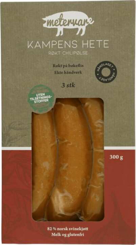 Kampens Hete Chilipølse 300g