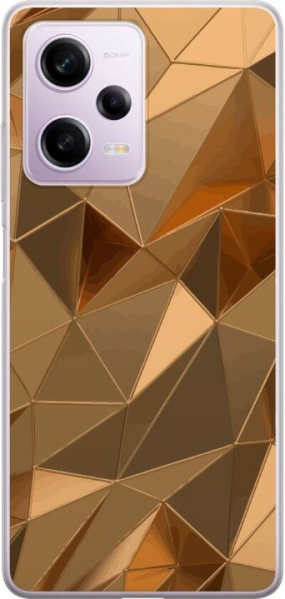 Mobildeksel til Xiaomi Redmi Note 12 Pro med 3D Gull motiv