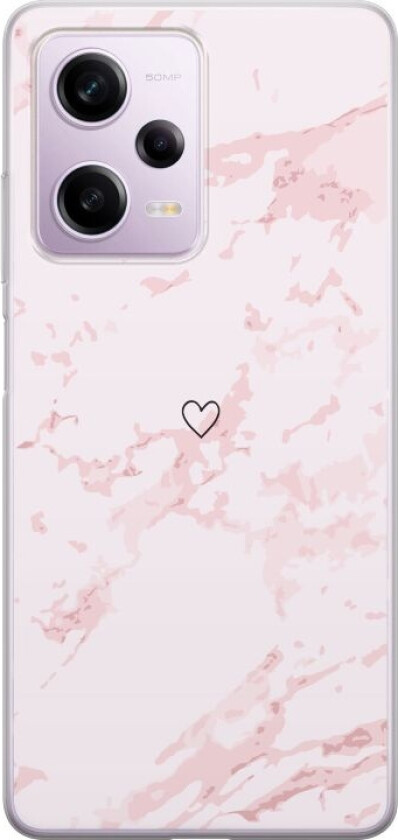 Mobildeksel til Xiaomi Redmi Note 12 Pro med Rosa Hjerte motiv