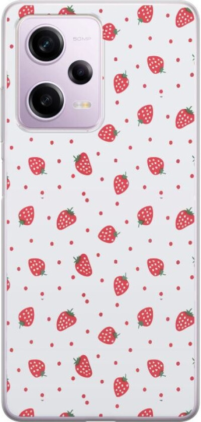 Mobildeksel til Xiaomi Redmi Note 12 Pro med Jordbær motiv