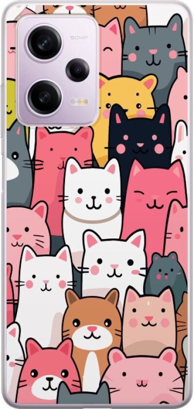 Mobildeksel til Xiaomi Redmi Note 12 Pro med Kattmønster motiv
