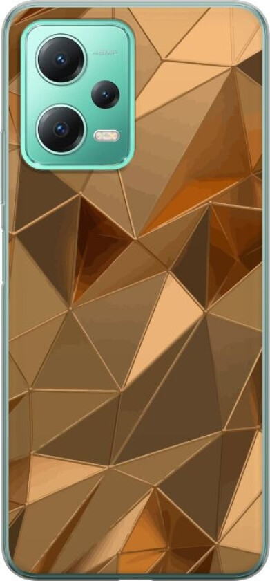 Mobildeksel til Xiaomi Redmi Note 12 med 3D Gull motiv