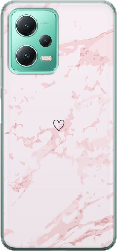 Mobildeksel til Xiaomi Redmi Note 12 med Rosa Hjerte motiv