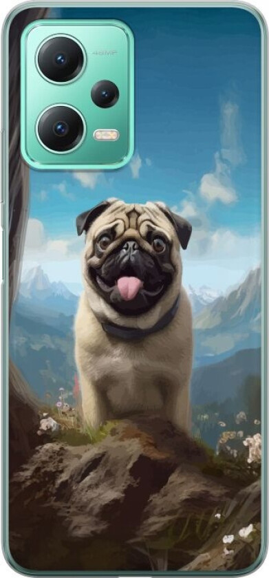 Mobildeksel til Xiaomi Redmi Note 12 med Glad Hund motiv