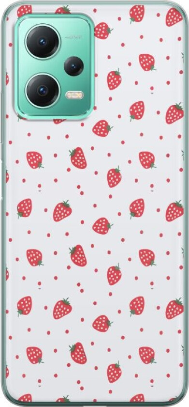 Mobildeksel til Xiaomi Redmi Note 12 med Jordbær motiv