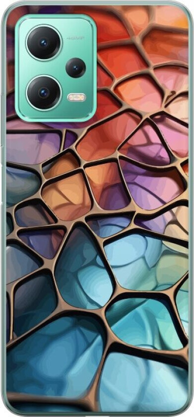 Mobildeksel til Xiaomi Redmi Note 12 med Metalliskt mønster motiv