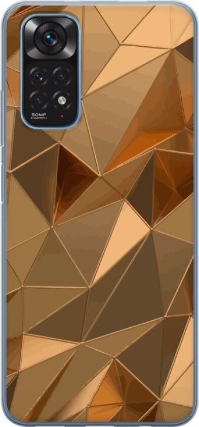 Mobildeksel til Xiaomi Redmi Note 11 med 3D Gull motiv