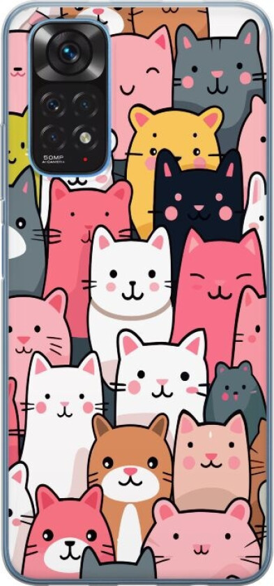 Mobildeksel til Xiaomi Redmi Note 11 med Kattmønster motiv