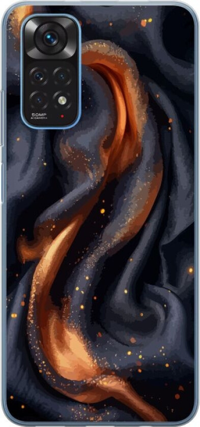 Mobildeksel til Xiaomi Redmi Note 11 med Brennende silke motiv