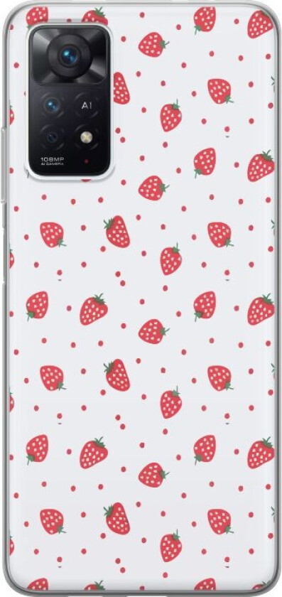 Mobildeksel til Xiaomi Redmi Note 11 Pro 5G med Jordbær motiv
