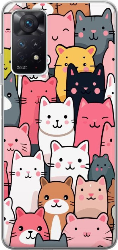Mobildeksel til Xiaomi Redmi Note 11 Pro 5G med Kattmønster motiv