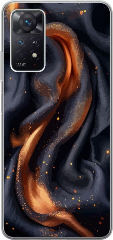 Mobildeksel til Xiaomi Redmi Note 11 Pro 5G med Brennende silke motiv