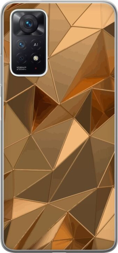 Mobildeksel til Xiaomi Redmi Note 11 Pro med 3D Gull motiv