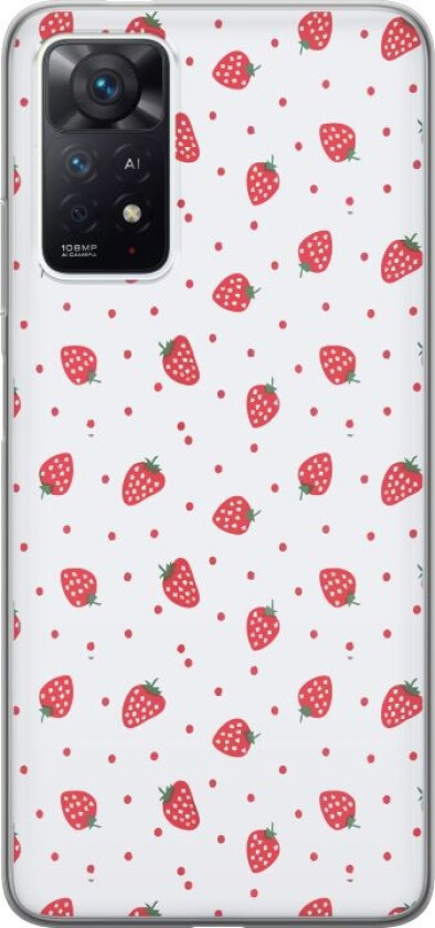 Mobildeksel til Xiaomi Redmi Note 11 Pro med Jordbær motiv