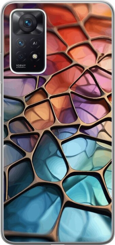 Mobildeksel til Xiaomi Redmi Note 11 Pro med Metalliskt mønster motiv