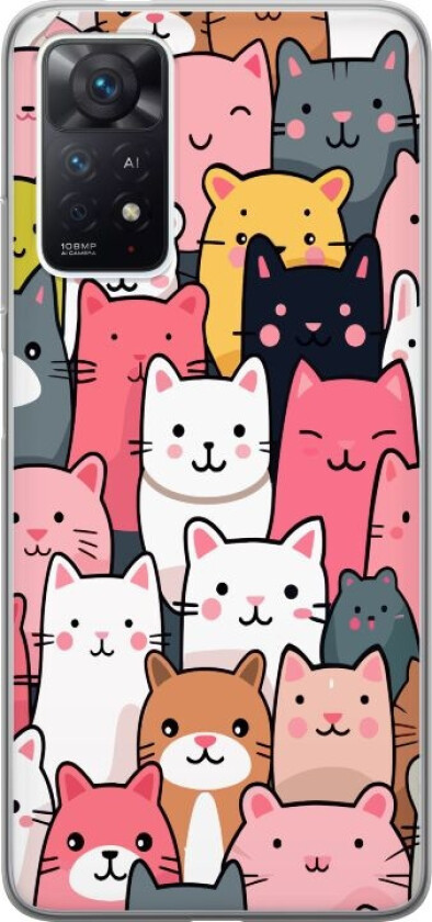 Mobildeksel til Xiaomi Redmi Note 11 Pro med Kattmønster motiv