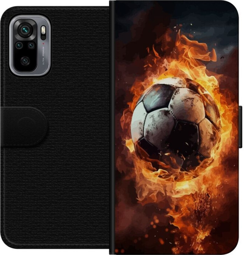 Lommeboketui til Xiaomi Redmi Note 10S med Fotball motiv