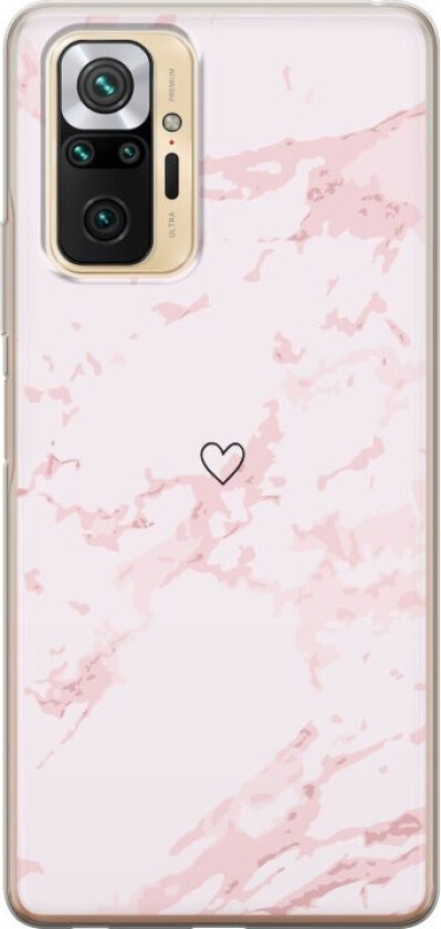 Mobildeksel til Xiaomi Redmi Note 10 Pro med Rosa Hjerte motiv