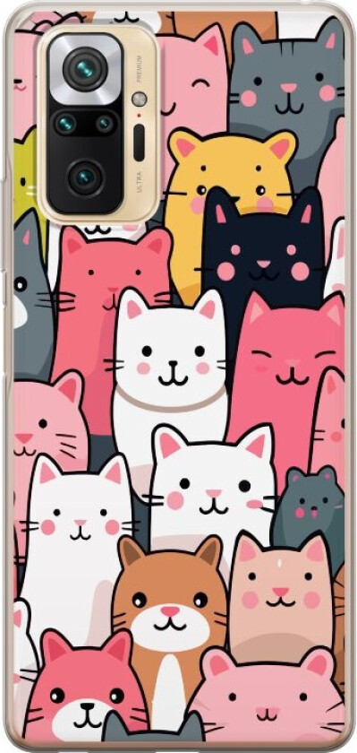 Mobildeksel til Xiaomi Redmi Note 10 Pro med Kattmønster motiv