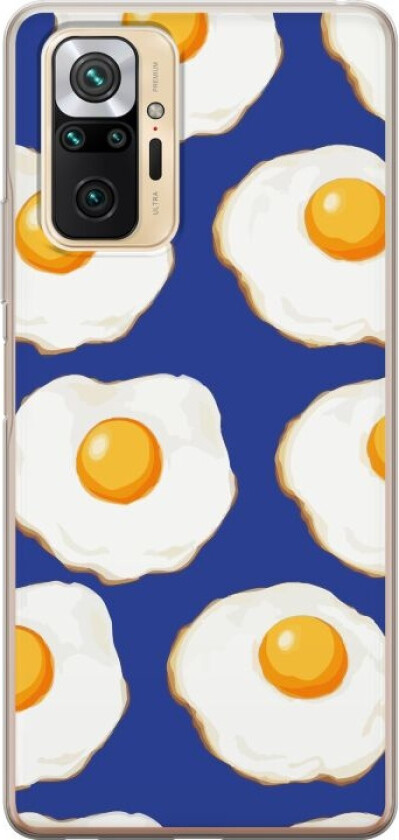 Mobildeksel til Xiaomi Redmi Note 10 Pro med Stekte egg motiv