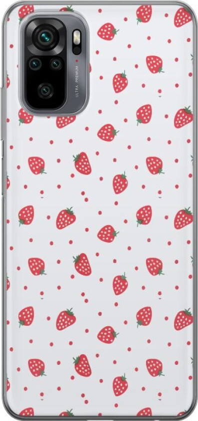 Mobildeksel til Xiaomi Redmi Note 10 med Jordbær motiv