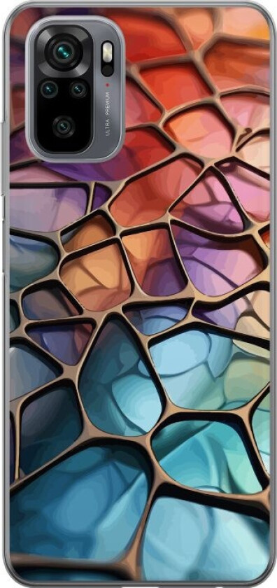 Mobildeksel til Xiaomi Redmi Note 10 med Metalliskt mønster motiv