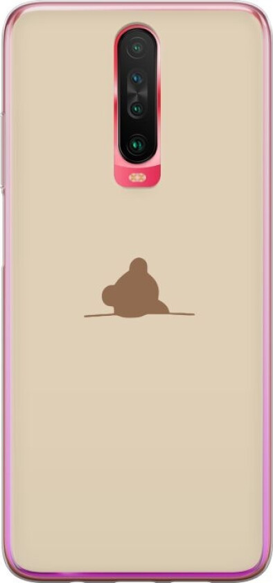 Mobildeksel til Xiaomi Redmi K30 med Nalle motiv