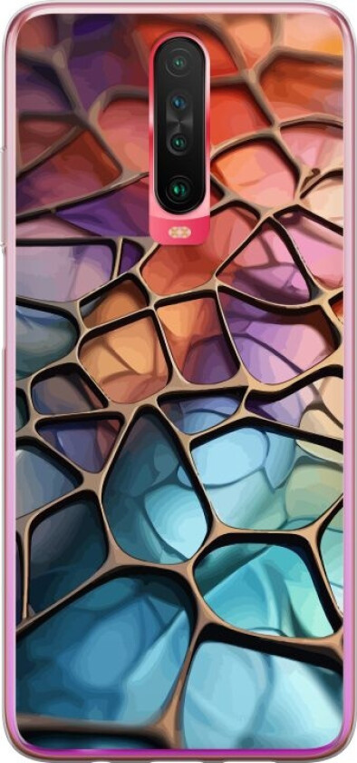 Mobildeksel til Xiaomi Redmi K30 med Metalliskt mønster motiv