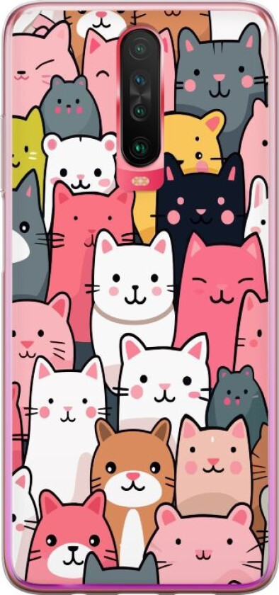 Mobildeksel til Xiaomi Redmi K30 med Kattmønster motiv