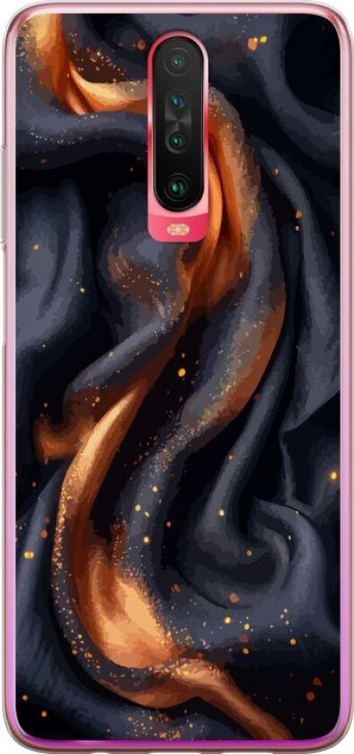 Mobildeksel til Xiaomi Redmi K30 med Brennende silke motiv