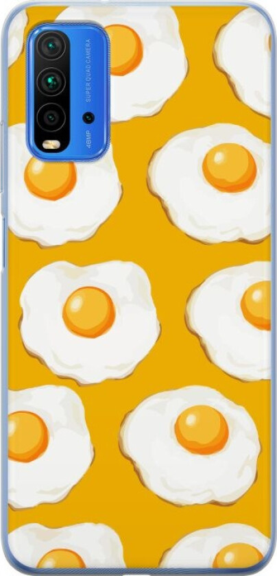 Mobildeksel til Xiaomi Redmi 9T med Stekt egg motiv