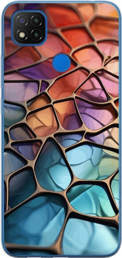 Mobildeksel til Xiaomi Redmi 9C NFC med Metalliskt mønster motiv