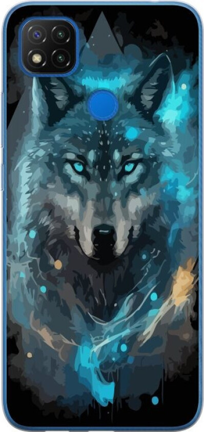 Mobildeksel til Xiaomi Redmi 9C NFC med Ulve motiv