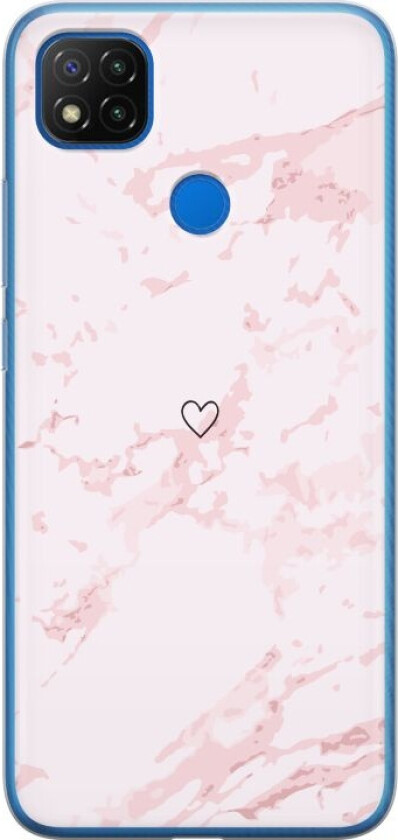 Mobildeksel til Xiaomi Redmi 9C med Rosa Hjerte motiv