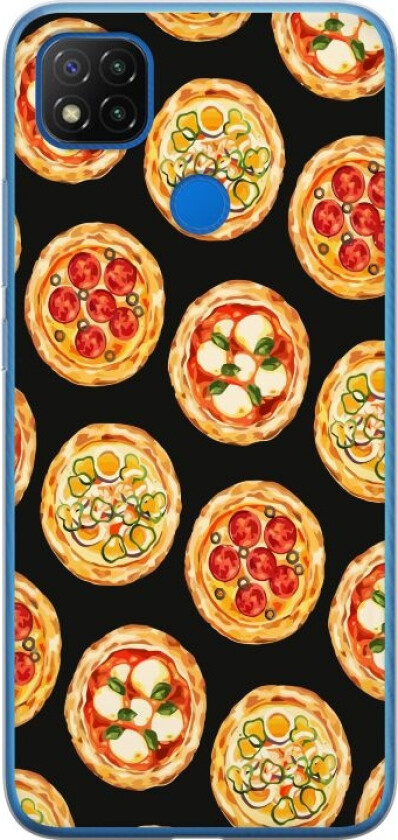 Mobildeksel til Xiaomi Redmi 9C med Pizza motiv