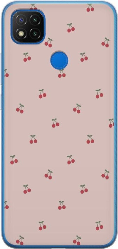 Mobildeksel til Xiaomi Redmi 9C med Kirsebær motiv