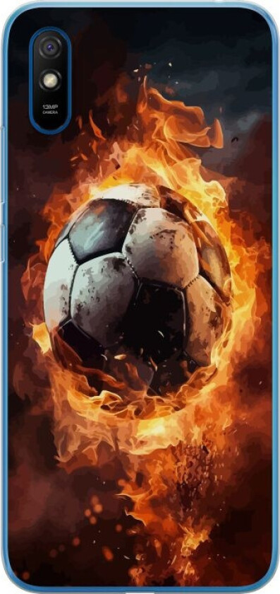 Mobildeksel til Xiaomi Redmi 9A med Fotball motiv