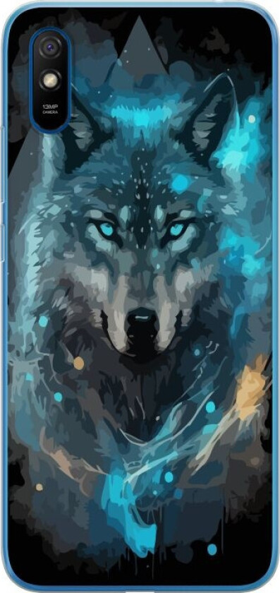 Mobildeksel til Xiaomi Redmi 9A med Ulve motiv