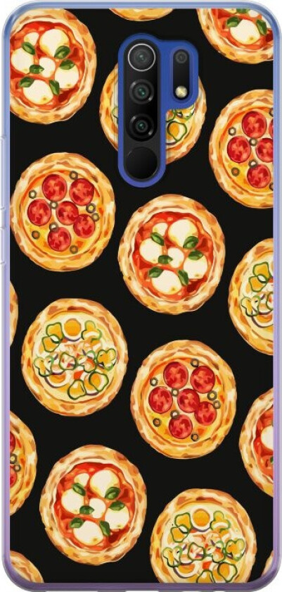 Mobildeksel til Xiaomi Redmi 9 med Pizza motiv