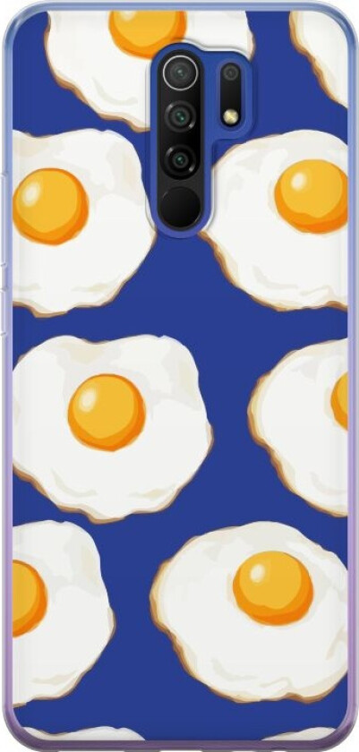 Mobildeksel til Xiaomi Redmi 9 med Stekte egg motiv