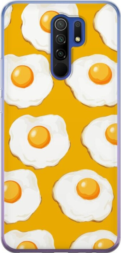 Mobildeksel til Xiaomi Redmi 9 med Stekt egg motiv