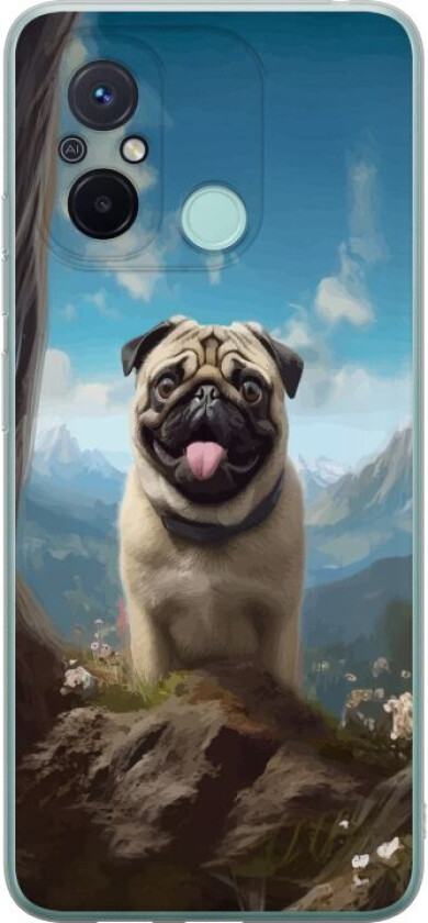 Mobildeksel til Xiaomi Redmi 12C med Glad Hund motiv