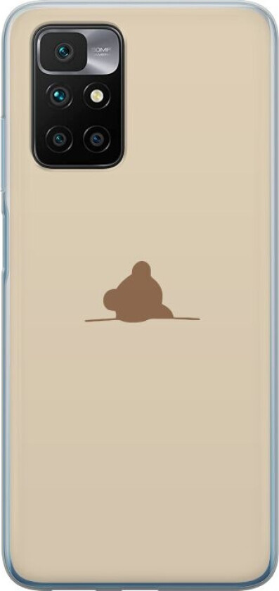 Mobildeksel til Xiaomi Redmi 10 med Nalle motiv