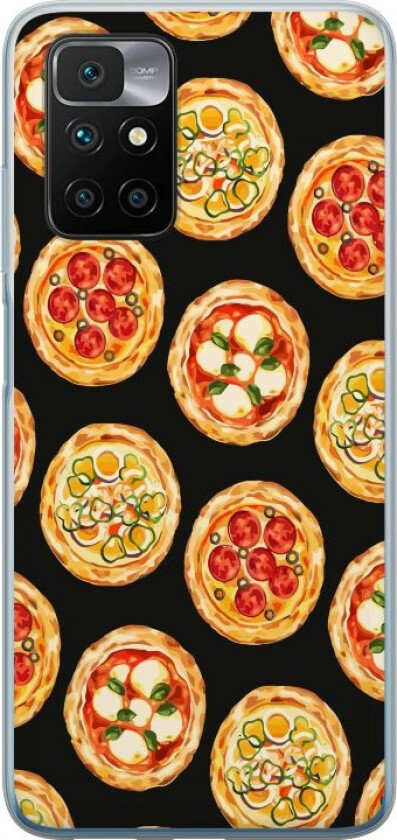 Mobildeksel til Xiaomi Redmi 10 med Pizza motiv