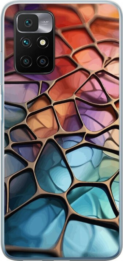 Mobildeksel til Xiaomi Redmi 10 med Metalliskt mønster motiv
