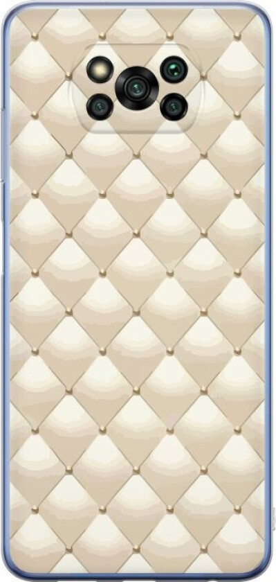 Mobildeksel til Xiaomi Poco X3 Pro med Gullglans motiv