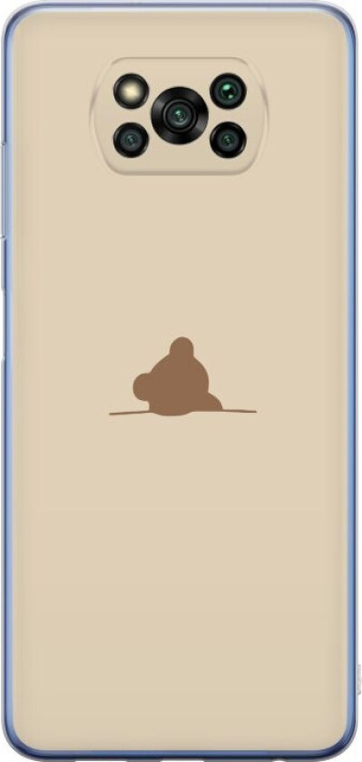 Mobildeksel til Xiaomi Poco X3 Pro med Nalle motiv