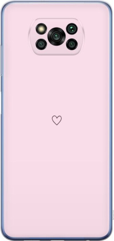 Mobildeksel til Xiaomi Poco X3 Pro med Hjerte motiv