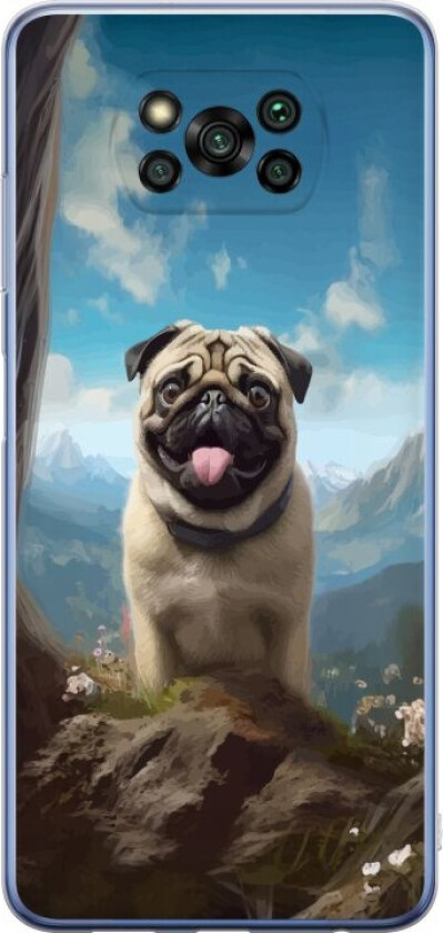 Mobildeksel til Xiaomi Poco X3 Pro med Glad Hund motiv