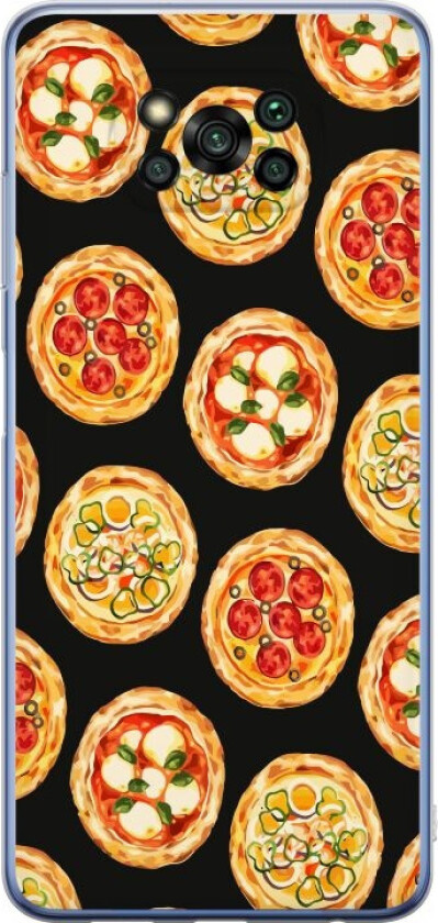 Mobildeksel til Xiaomi Poco X3 Pro med Pizza motiv